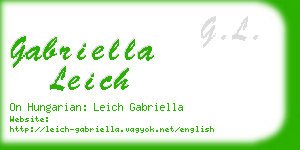 gabriella leich business card